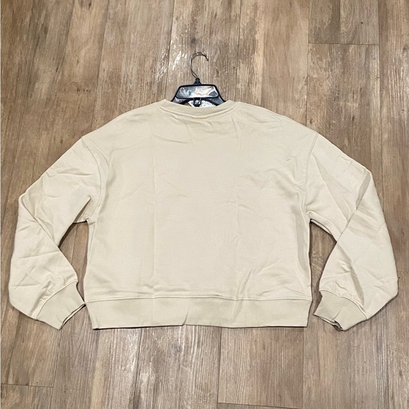 Pull & Bear-Basic Crew Neck Oversized Sweatshirt-Women's Size: Med-Stone-NEW!! - Picture 8 of 16